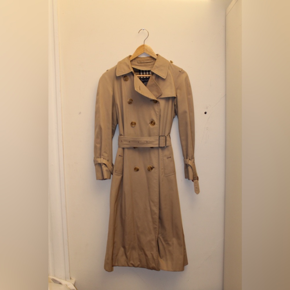 Vintage Burberry Trench Coat Tan Beige